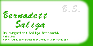 bernadett saliga business card